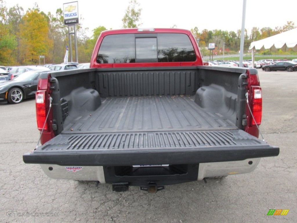 2014 F250 Super Duty Lariat Crew Cab 4x4 - Ruby Red Metallic / Adobe photo #7