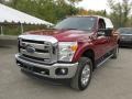 2014 Ruby Red Metallic Ford F250 Super Duty Lariat Crew Cab 4x4  photo #16