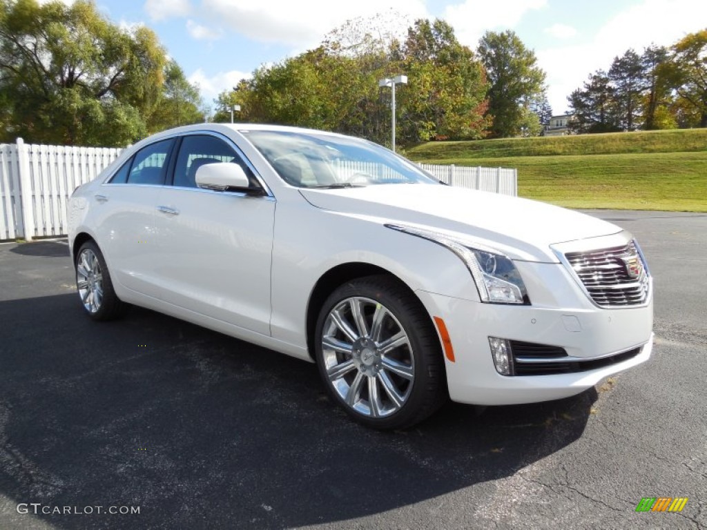 Crystal White Tricoat 2015 Cadillac ATS 2.0T Premium AWD Sedan Exterior Photo #98196194