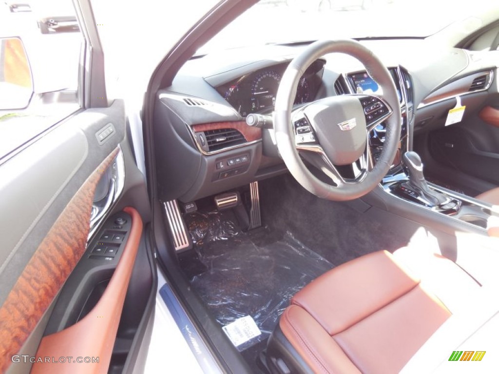 Kona Brown/Jet Black Interior 2015 Cadillac ATS 2.0T Premium AWD Sedan Photo #98196297