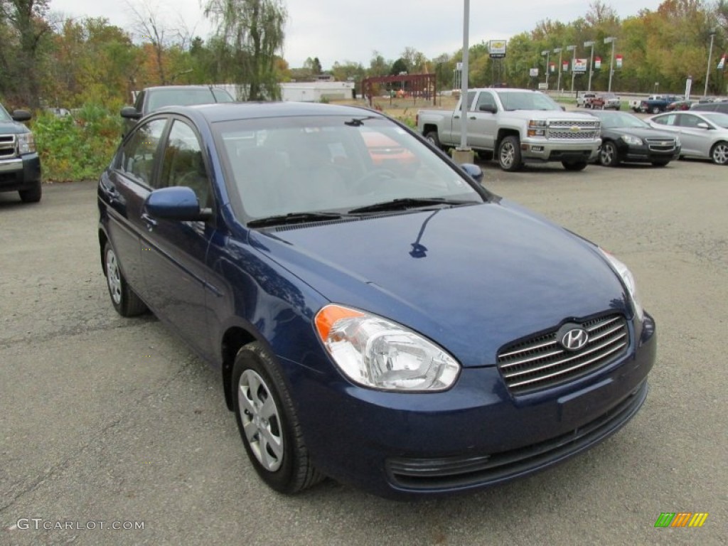 2011 Accent GLS 4 Door - Dark Sapphire Blue / Gray photo #11