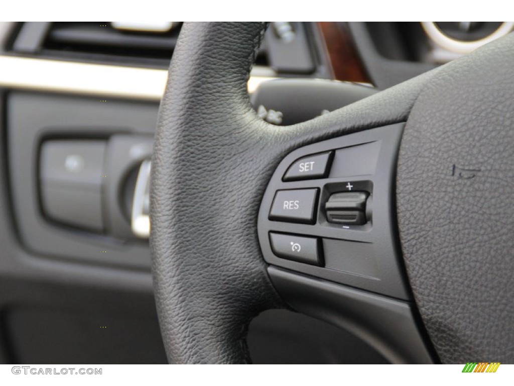 2014 3 Series 320i xDrive Sedan - Mineral White Metallic / Black photo #19