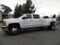 Summit White 2015 Chevrolet Silverado 3500HD LTZ Crew Cab Dual Rear Wheel 4x4