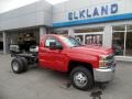 Victory Red 2015 Chevrolet Silverado 3500HD WT Regular Cab 4x4 Chassis