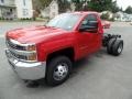Victory Red 2015 Chevrolet Silverado 3500HD WT Regular Cab 4x4 Chassis Exterior