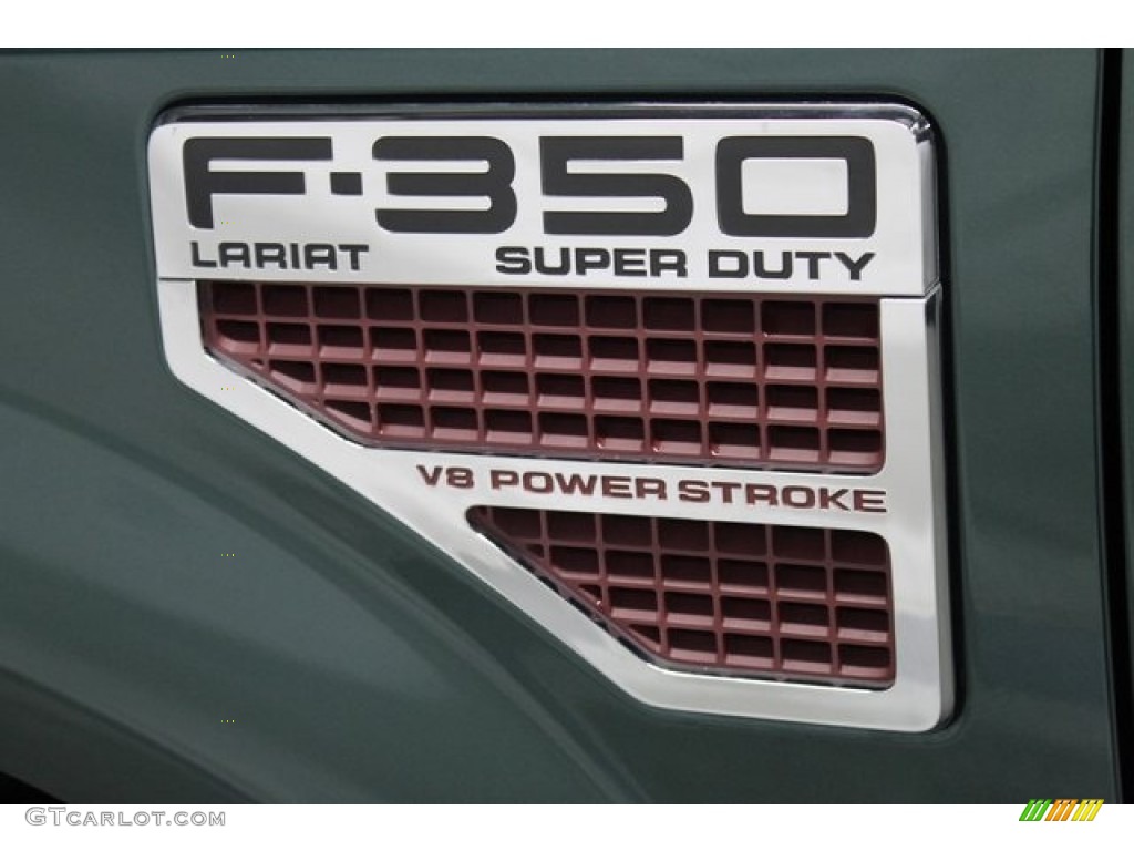 2008 F350 Super Duty Lariat SuperCab 4x4 - Forest Green Metallic / Medium Stone photo #15