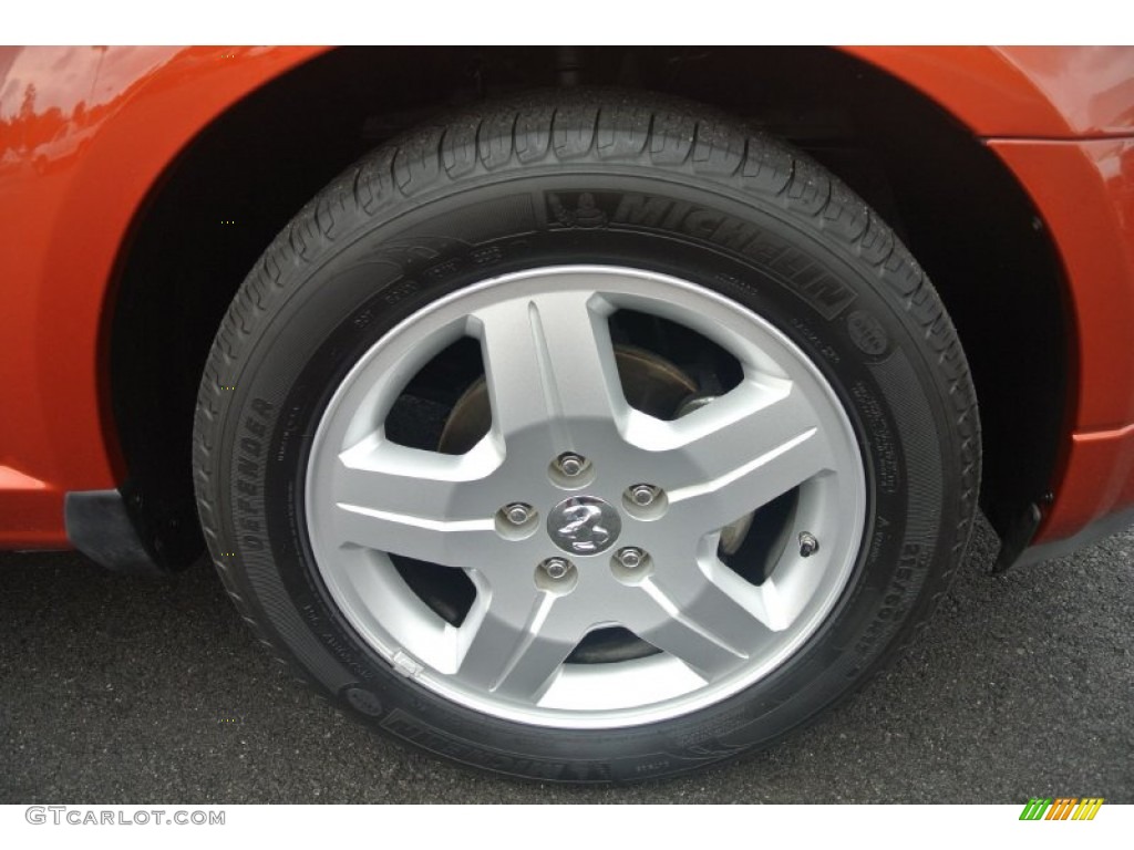 2008 Caliber SE - Sunburst Orange Pearl / Dark Slate Gray photo #26