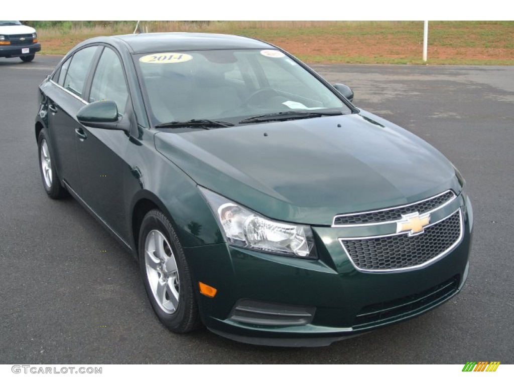 Rainforest Green Metallic 2014 Chevrolet Cruze LT Exterior Photo #98210379