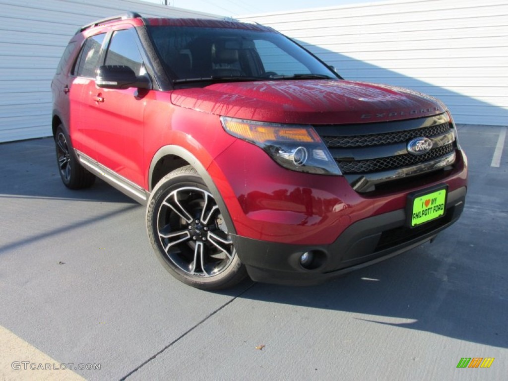 Ruby Red Ford Explorer