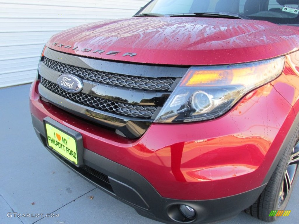 2015 Explorer Sport 4WD - Ruby Red / Sport Charcoal Black photo #10