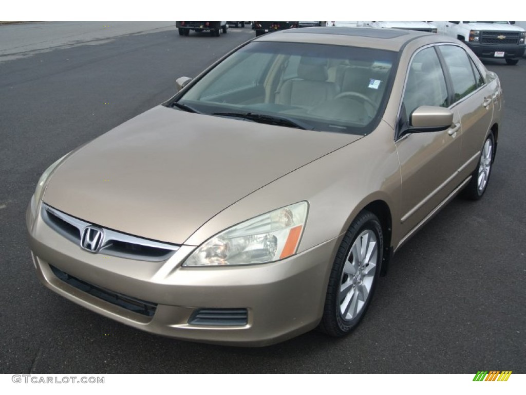 2006 Accord EX-L V6 Sedan - Desert Mist Metallic / Ivory photo #1