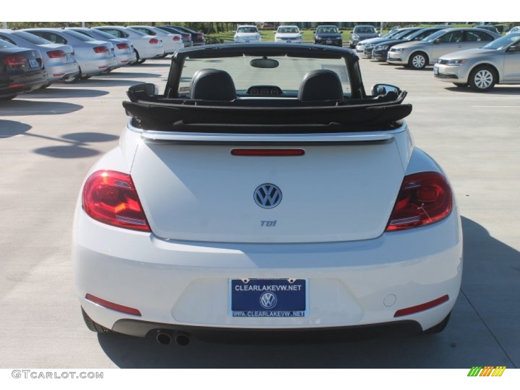 2013 Beetle TDI Convertible - Candy White / Titan Black photo #7