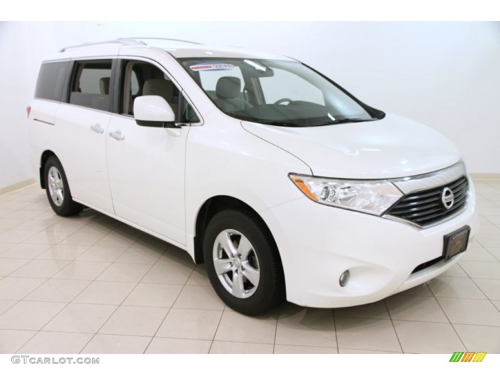 Pearl White Nissan Quest