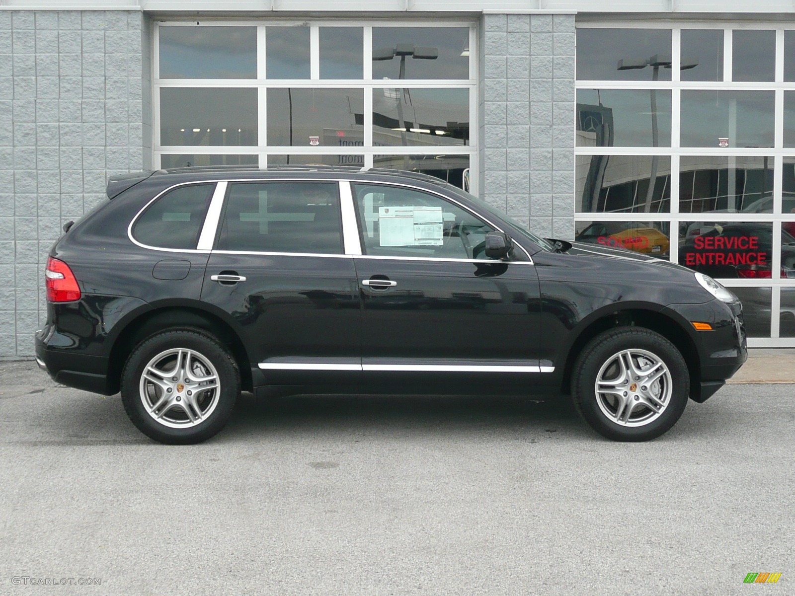 2008 Cayenne S - Basalt Black Metallic / Black photo #6