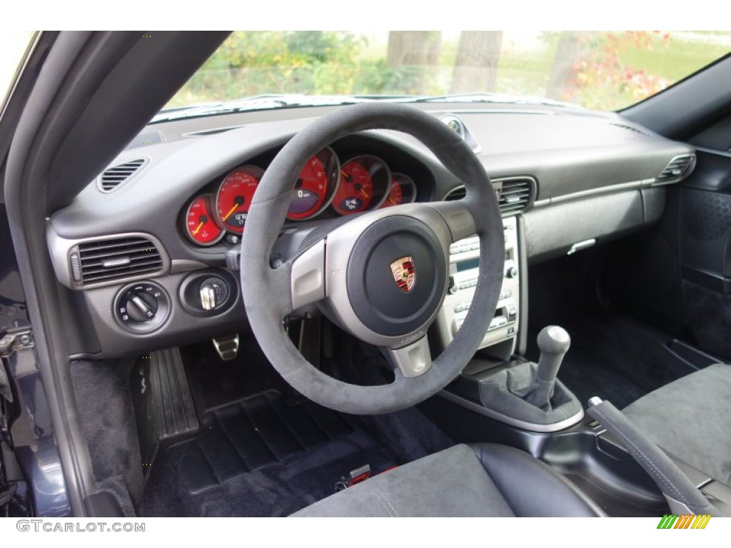 2007 Porsche 911 GT3 Black w/Alcantara Steering Wheel Photo #98221889