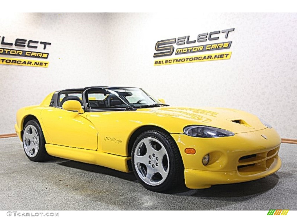 2002 Viper RT-10 - Viper Race Yellow / Black photo #3