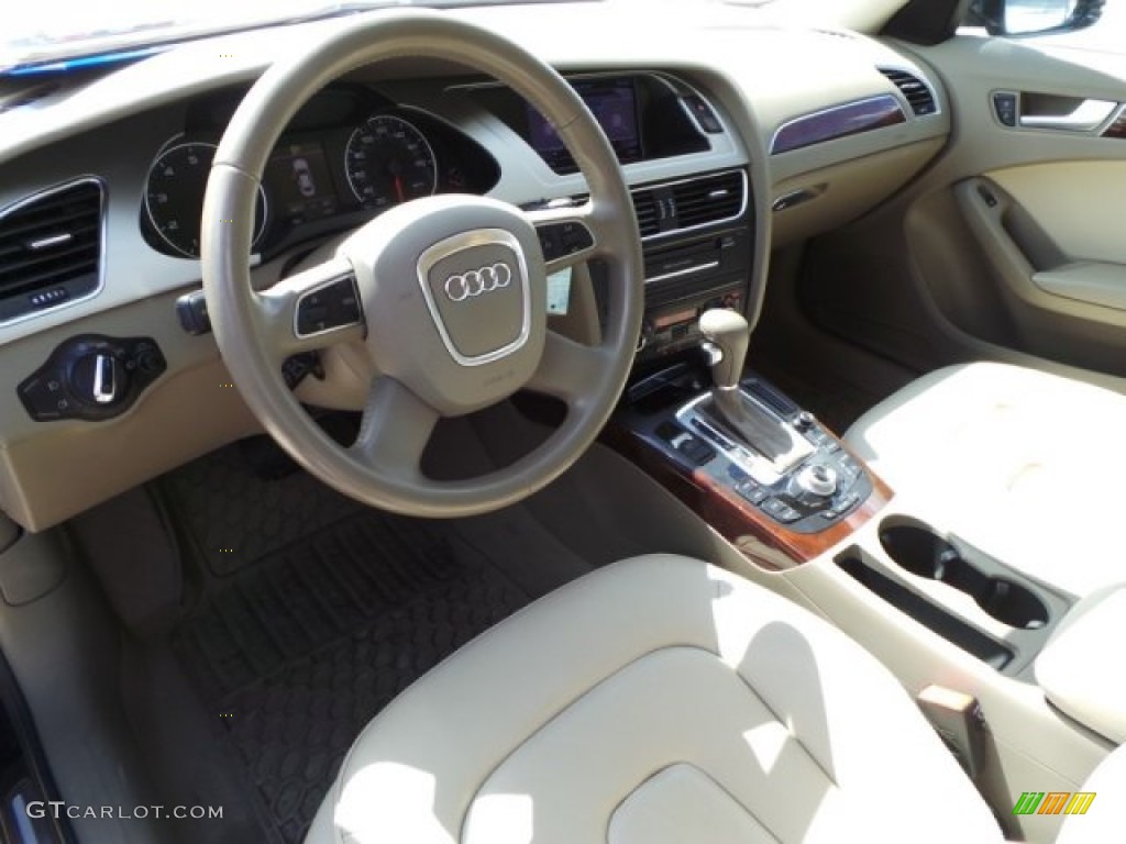 Cardamom Beige Interior 2012 Audi A4 2.0T Sedan Photo #98230391