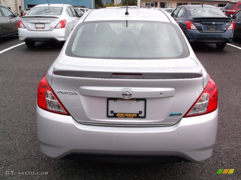 2015 Versa 1.6 S Plus Sedan - Brilliant Silver / Charcoal photo #7