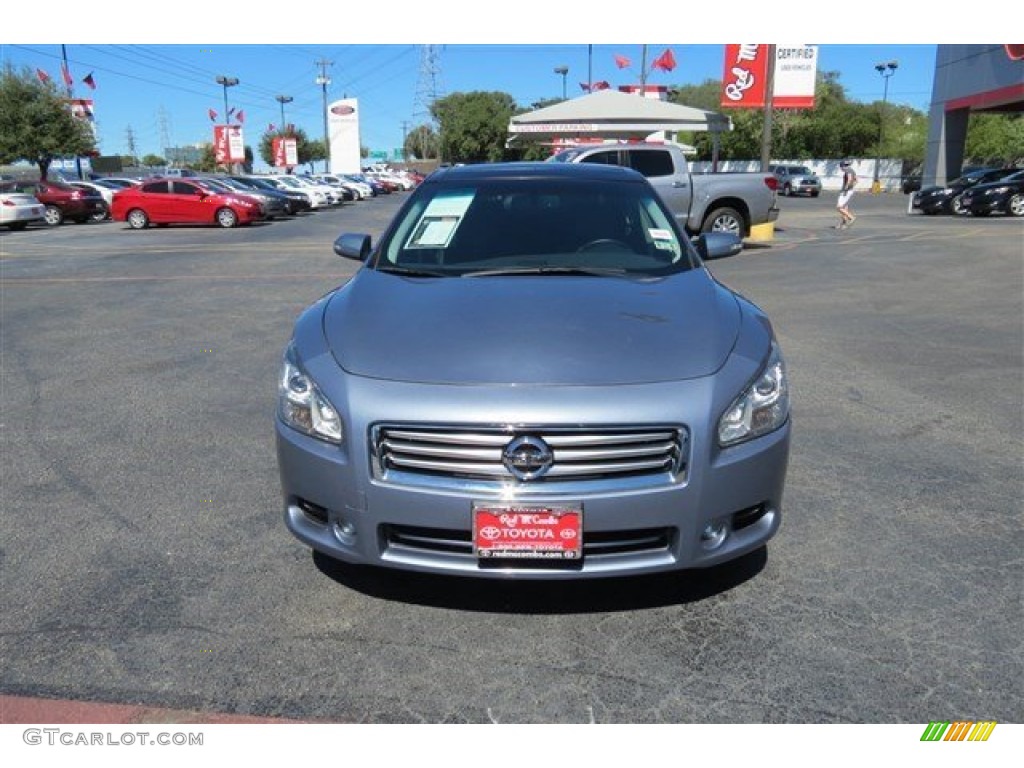 2012 Maxima 3.5 S - Navy Blue / Charcoal photo #2