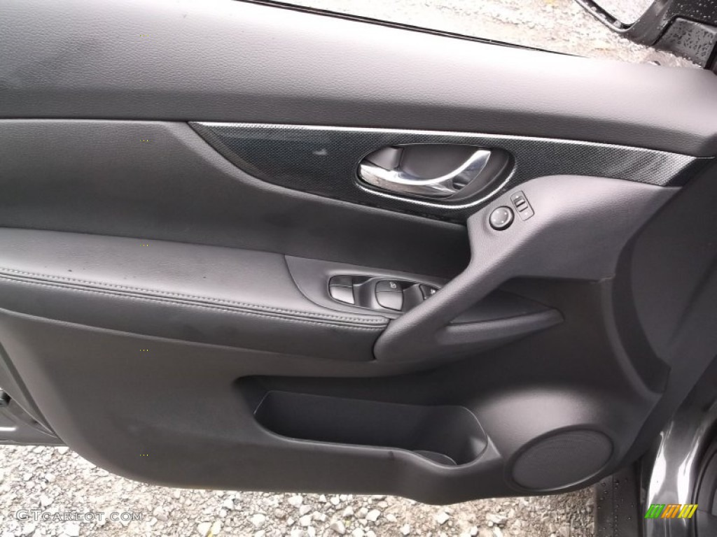 2015 Nissan Rogue SL AWD Charcoal Door Panel Photo #98231495