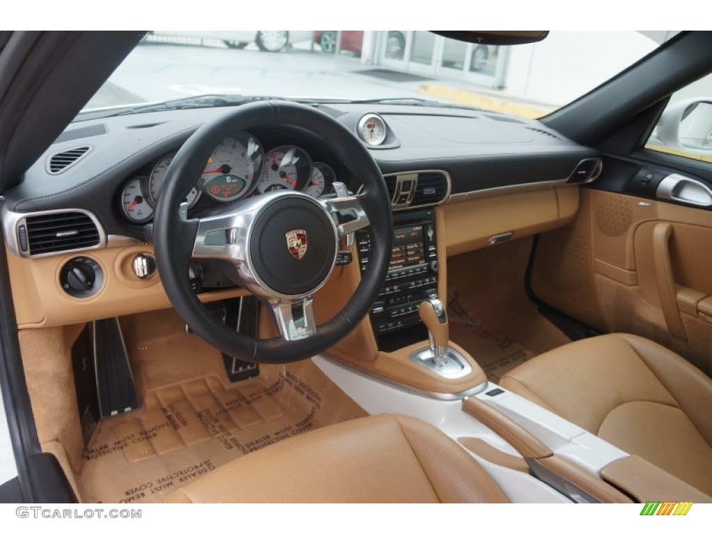 Sand Beige Interior 2011 Porsche 911 Carrera 4S Coupe Photo #98234183