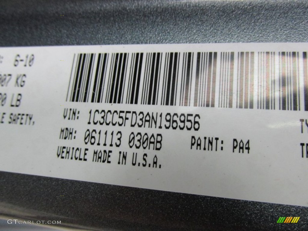 2010 Sebring Limited Sedan - Silver Steel Metallic / Dark Slate Gray photo #39