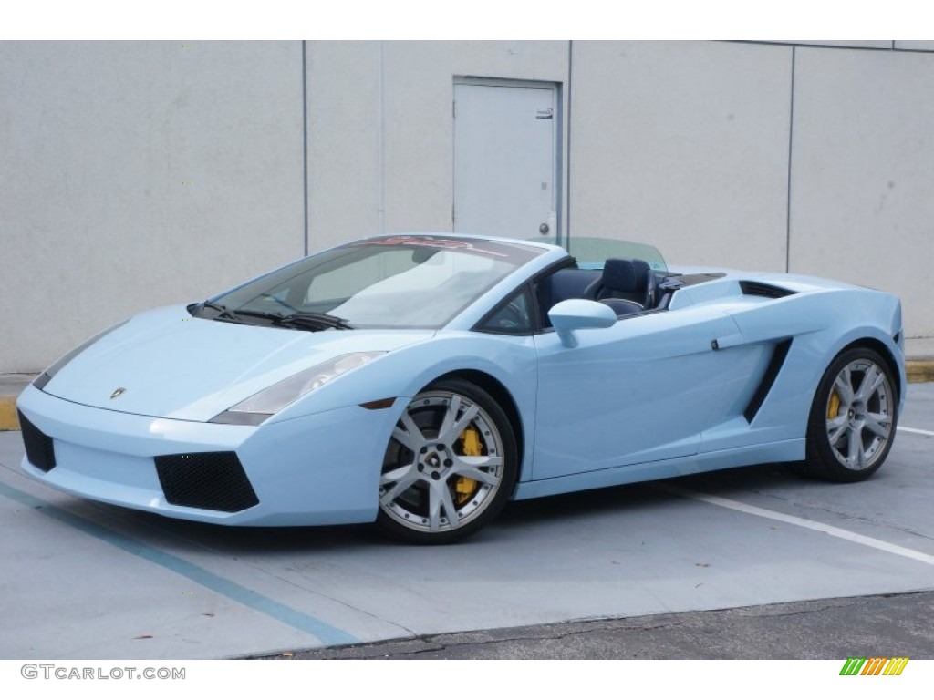 2006 Gallardo Spyder E-Gear - Celeste Phoebe (Sky Blue) / Blu Scylla photo #2