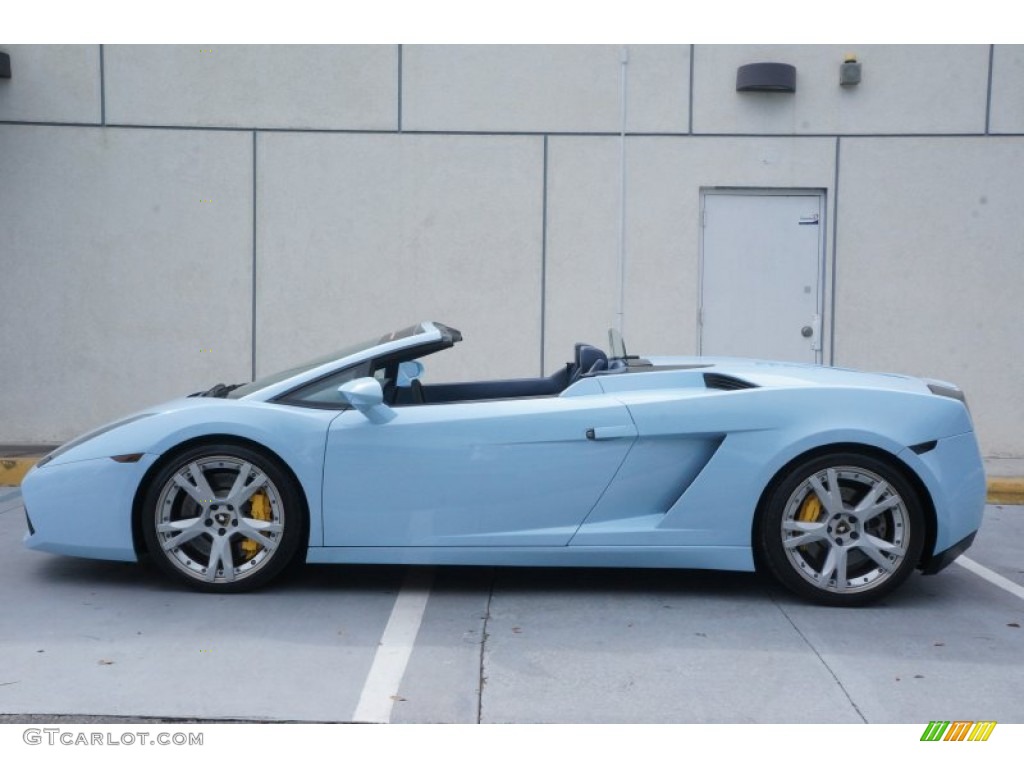 Celeste Phoebe (Sky Blue) 2006 Lamborghini Gallardo Spyder E-Gear Exterior Photo #98235897