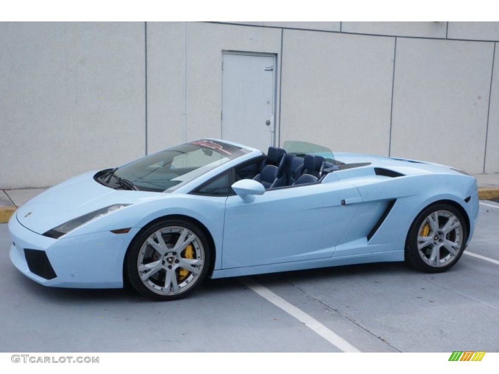 Celeste Phoebe (Sky Blue) 2006 Lamborghini Gallardo Spyder E-Gear Exterior Photo #98235938