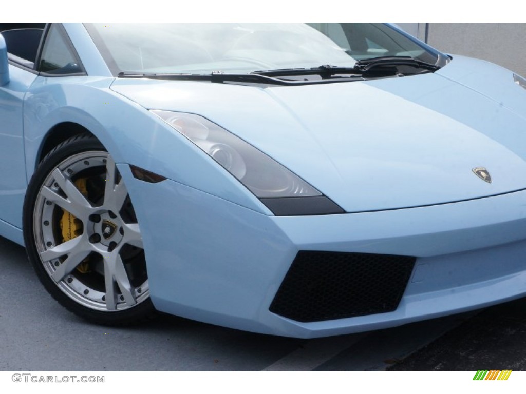 2006 Gallardo Spyder E-Gear - Celeste Phoebe (Sky Blue) / Blu Scylla photo #16