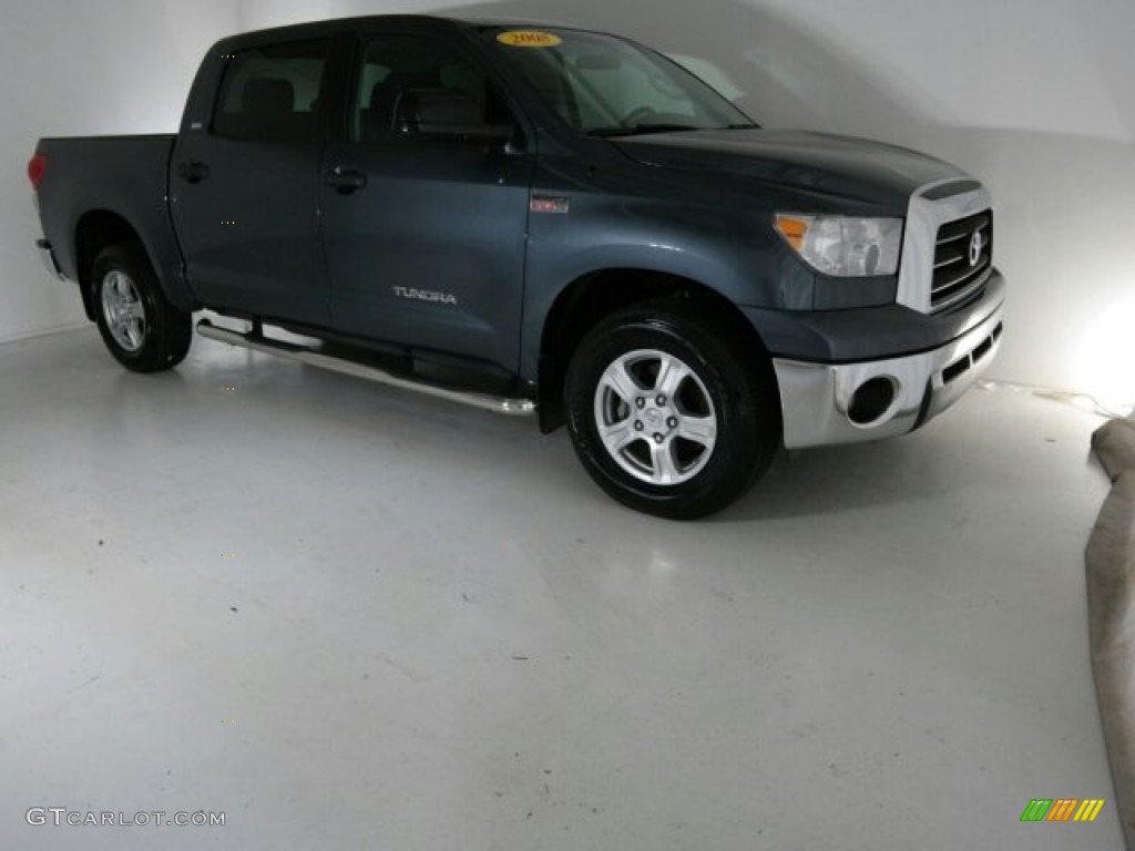 2008 Tundra SR5 CrewMax - Slate Gray Metallic / Black photo #2