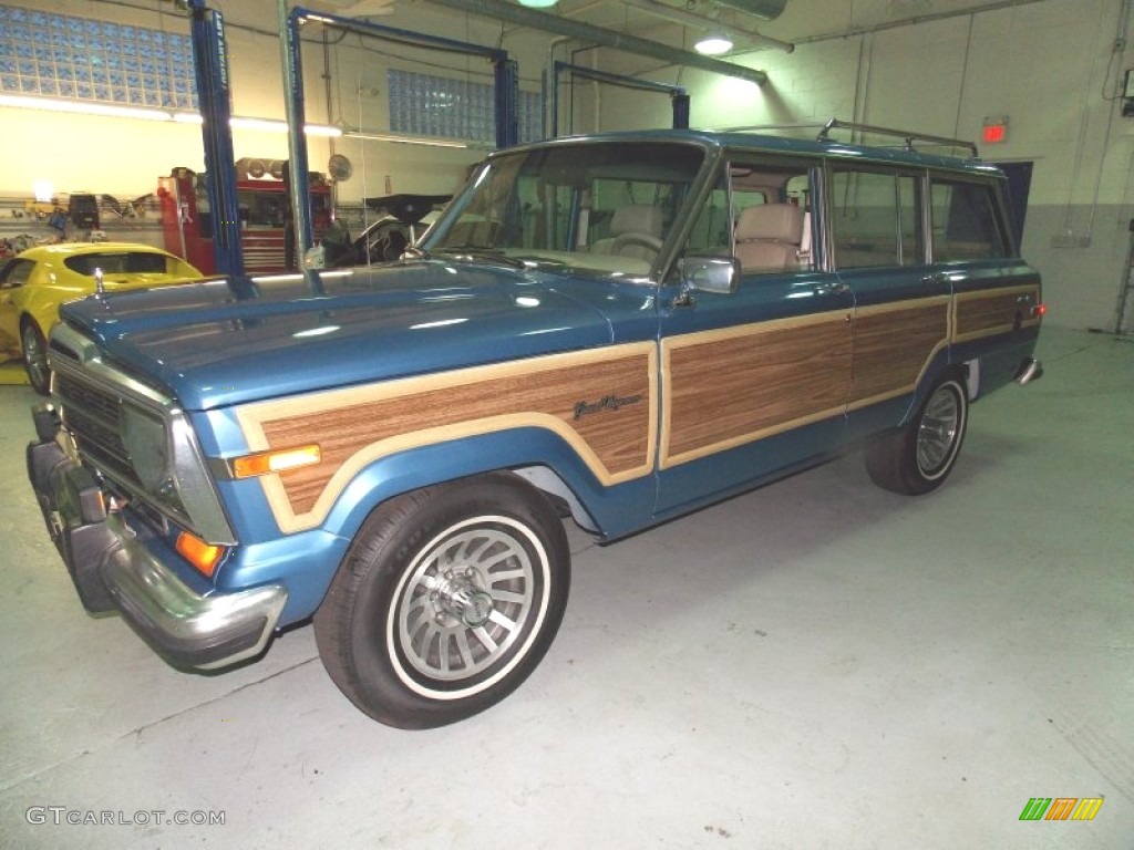 1991 Grand Wagoneer 4x4 - Spinnaker Blue / Taupe photo #1