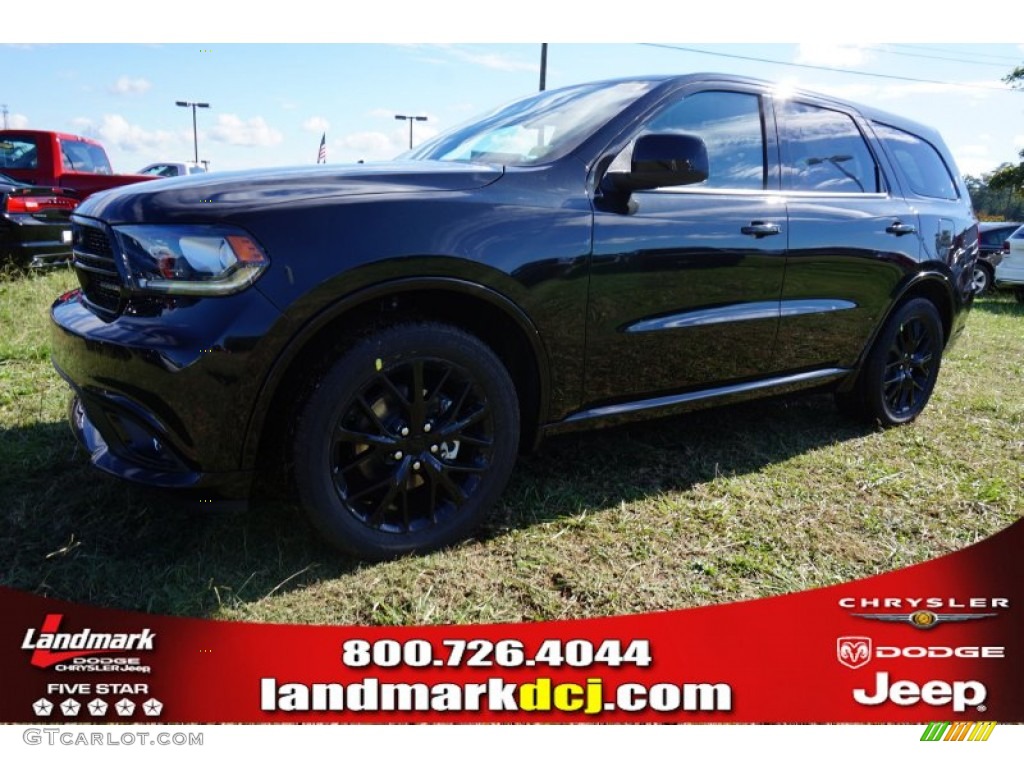 2014 Durango SXT - Brilliant Black Crystal Pearl / Black photo #1