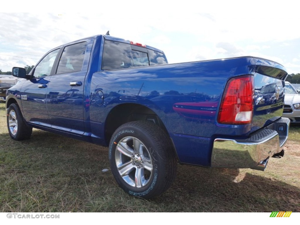 2014 1500 Big Horn Crew Cab - Blue Streak Pearl Coat / Black/Diesel Gray photo #2