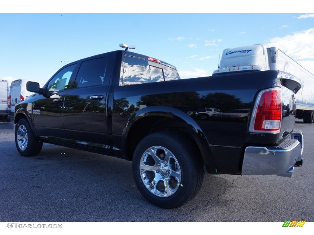 2014 1500 Laramie Crew Cab - Black / Black photo #2