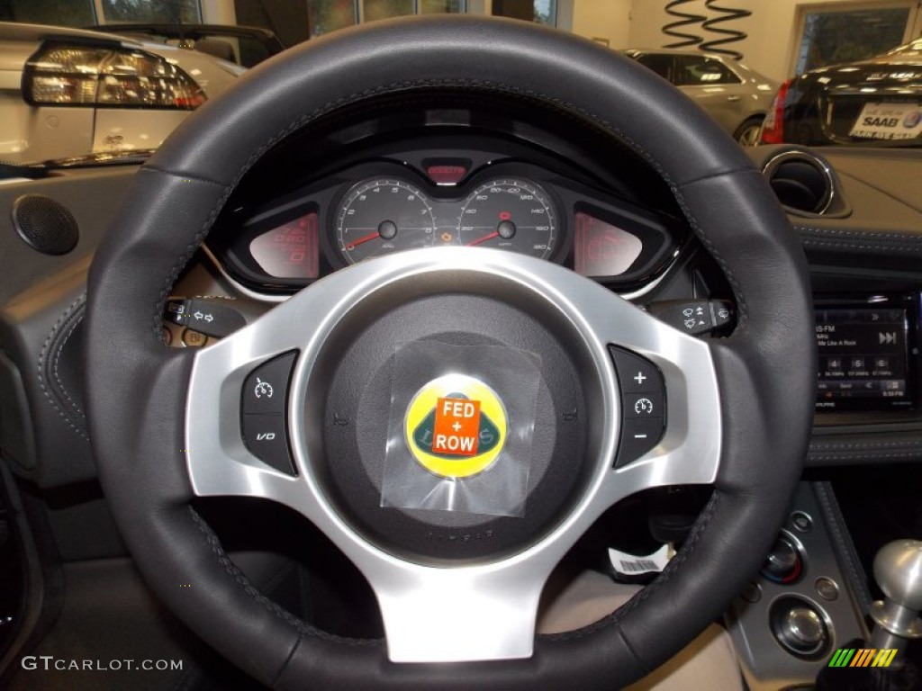 2014 Lotus Evora 2+2 Ash Grey Steering Wheel Photo #98240477