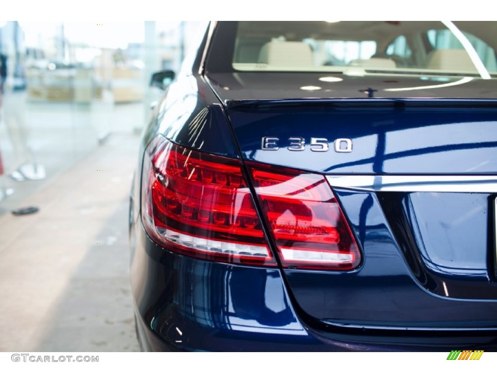 2014 E 350 4Matic Sedan - Lunar Blue Metallic / Silk Beige/Espresso Brown photo #14