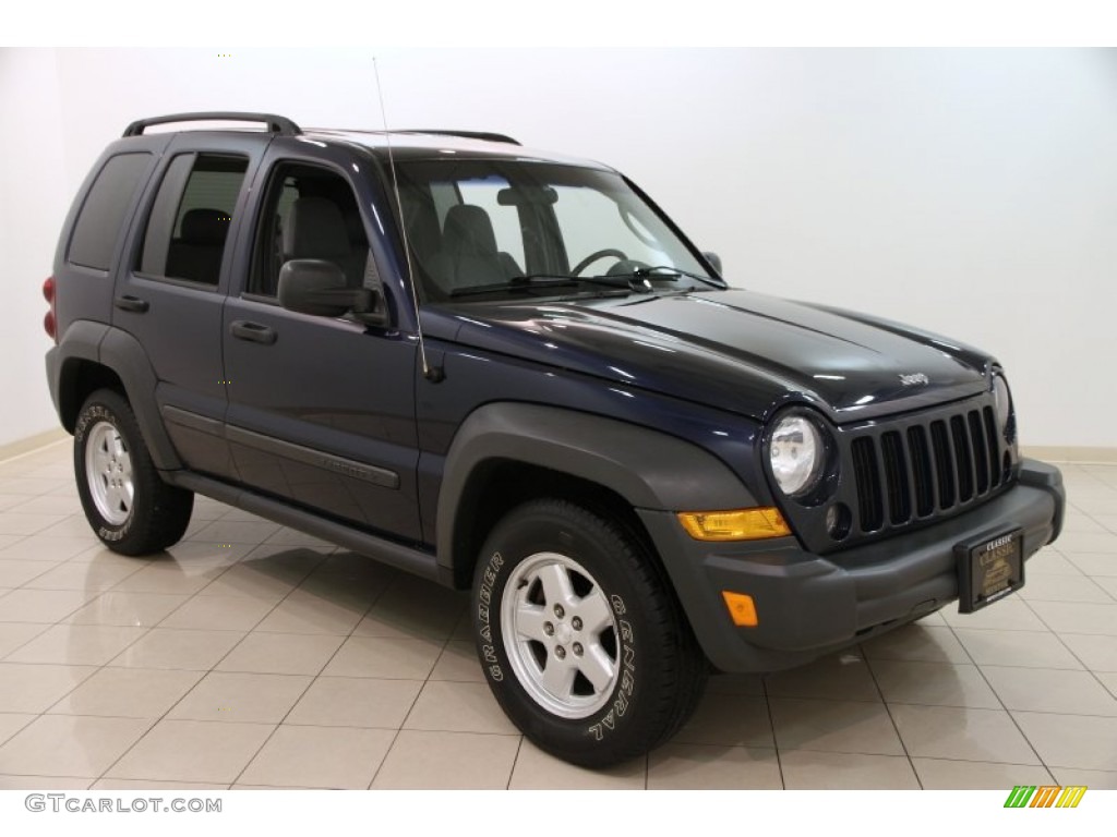 2006 Liberty Sport 4x4 - Midnight Blue Pearl / Medium Slate Gray photo #1