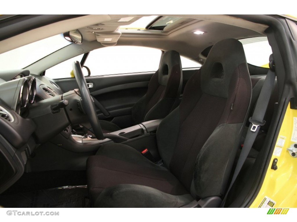 2009 Eclipse GS Coupe - Solar Satin Yellow / Dark Charcoal photo #5