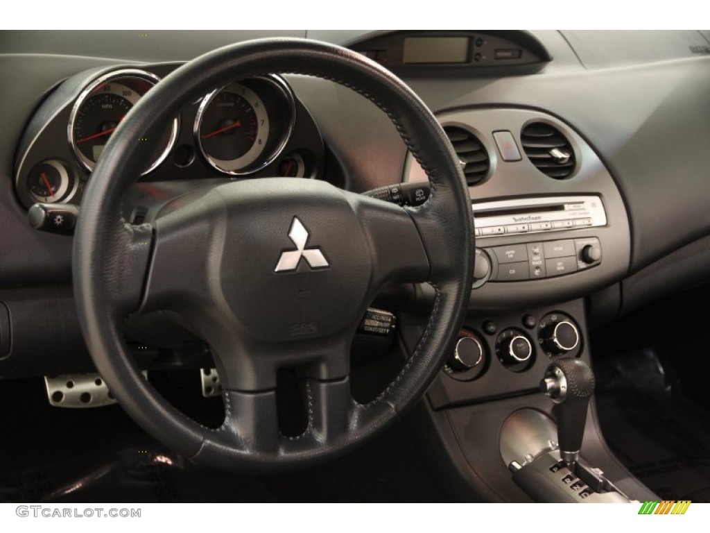 2009 Eclipse GS Coupe - Solar Satin Yellow / Dark Charcoal photo #6