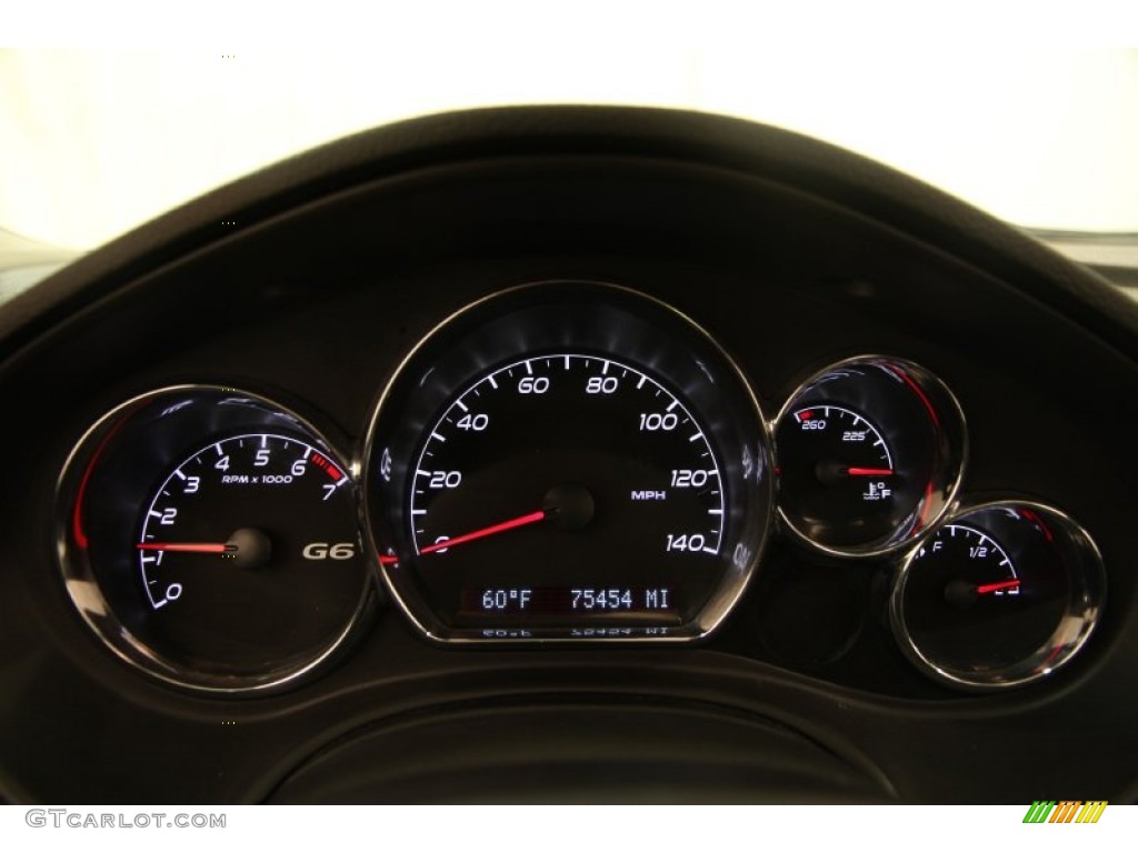 2010 Pontiac G6 GT Sedan Gauges Photos