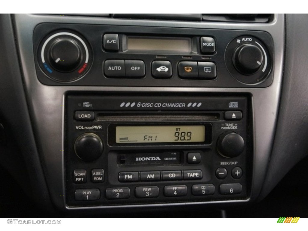 2001 Accord EX V6 Coupe - Satin Silver Metallic / Charcoal photo #27