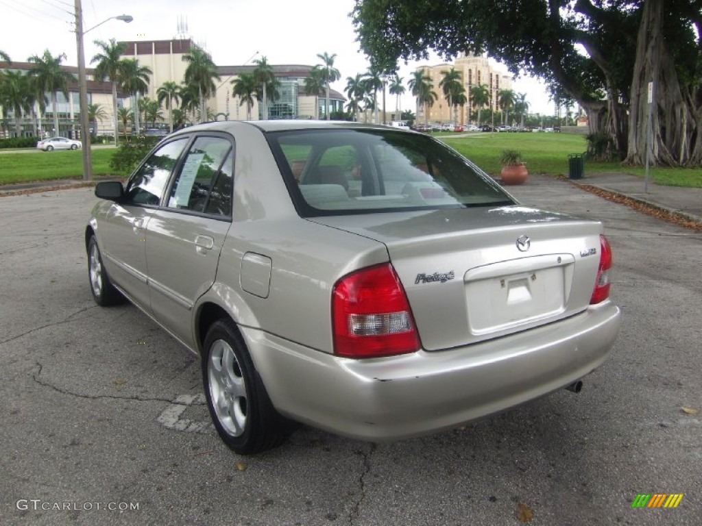 2002 Protege LX - Light Sandalwood Metallic / Beige photo #3