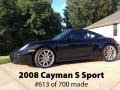 Black 2008 Porsche Cayman S Sport