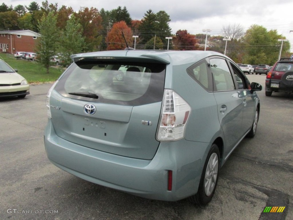 2013 Prius v Three Hybrid - Sea Glass Pearl / Dark Gray photo #6