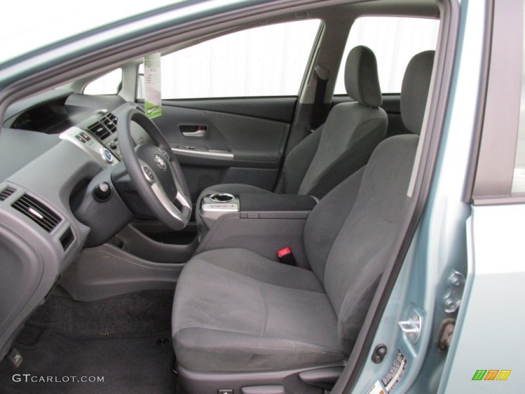 2013 Prius v Three Hybrid - Sea Glass Pearl / Dark Gray photo #12