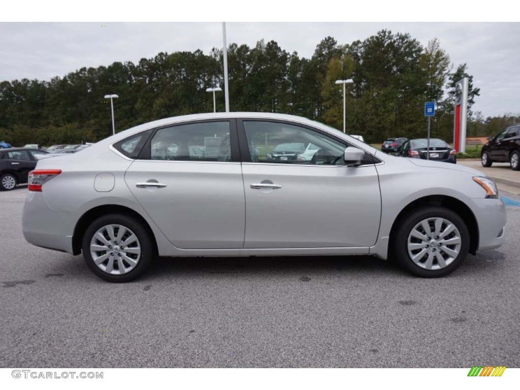 2014 Sentra S - Brilliant Silver / Charcoal photo #6