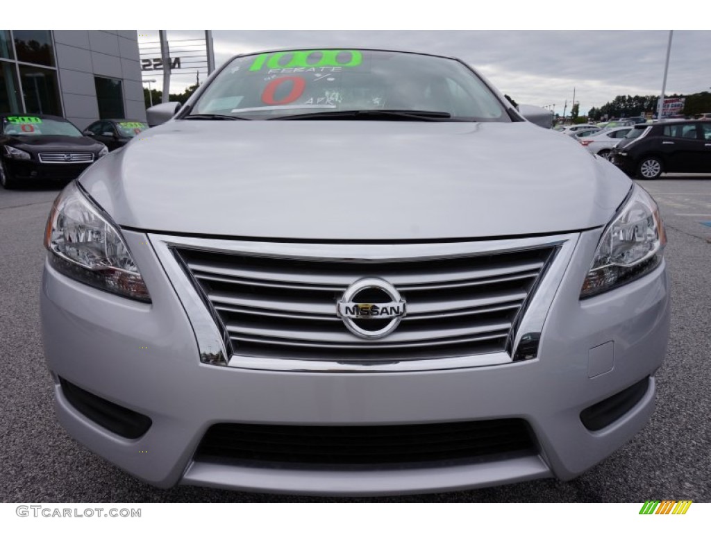 2014 Sentra S - Brilliant Silver / Charcoal photo #8