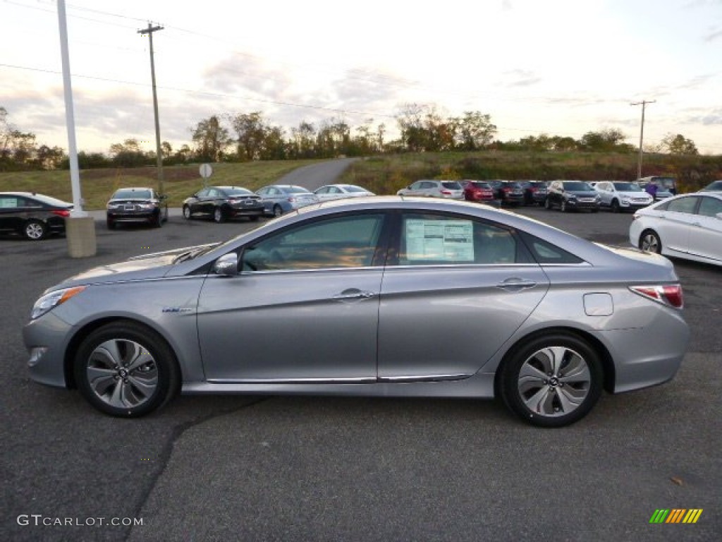 Pewter Gray Metallic 2015 Hyundai Sonata Hybrid Limited Exterior Photo #98252760