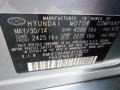  2015 Sonata Hybrid Limited Pewter Gray Metallic Color Code V7S
